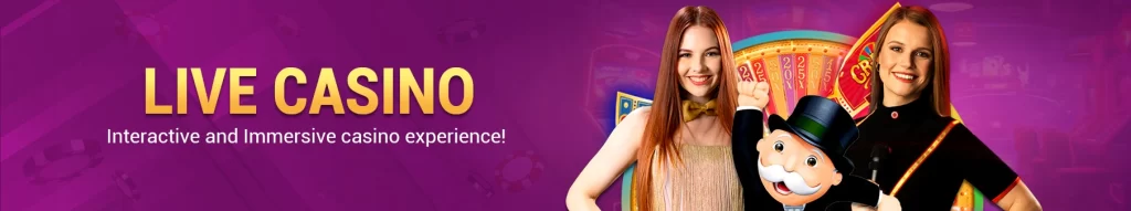 x7777 live casino banner